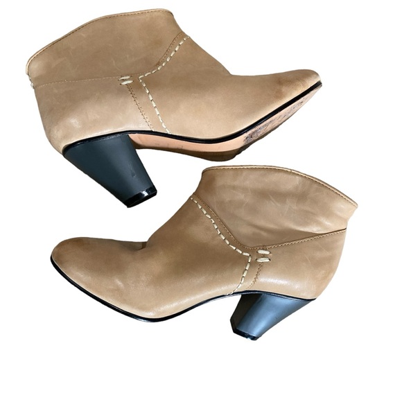 MAJE Olivetti Ankle Leather Booties - Picture 3 of 6